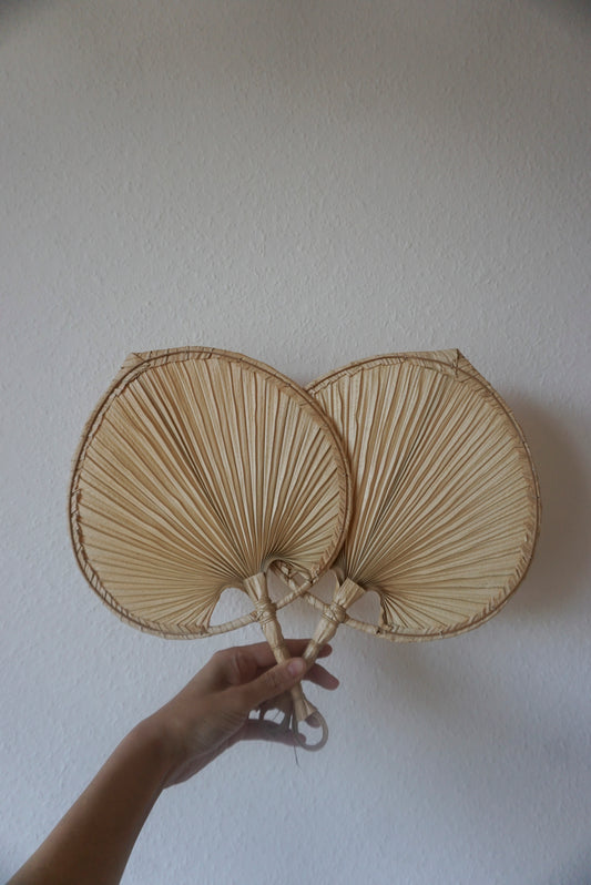 Hand Fan – Kuba Leaf, Okinawa