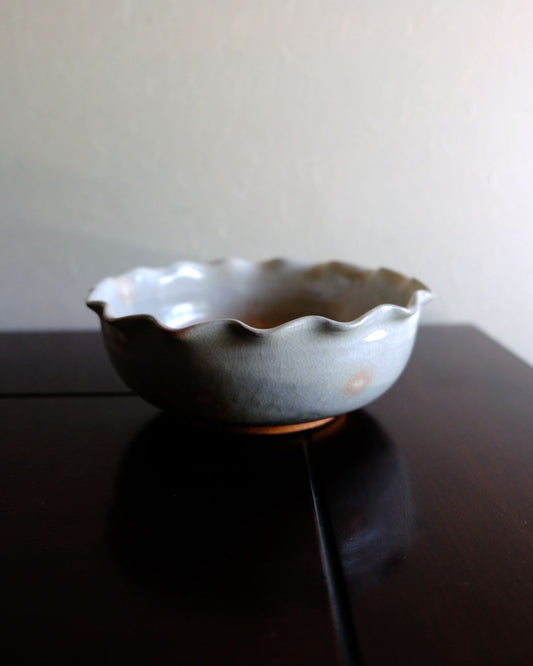 Vintage Bowl – Hagi Ware, Soft White Glaze