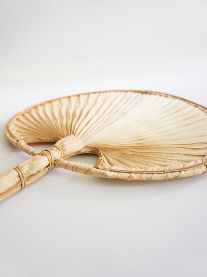 Hand Fan (Okinawa/Kuba Leaf)