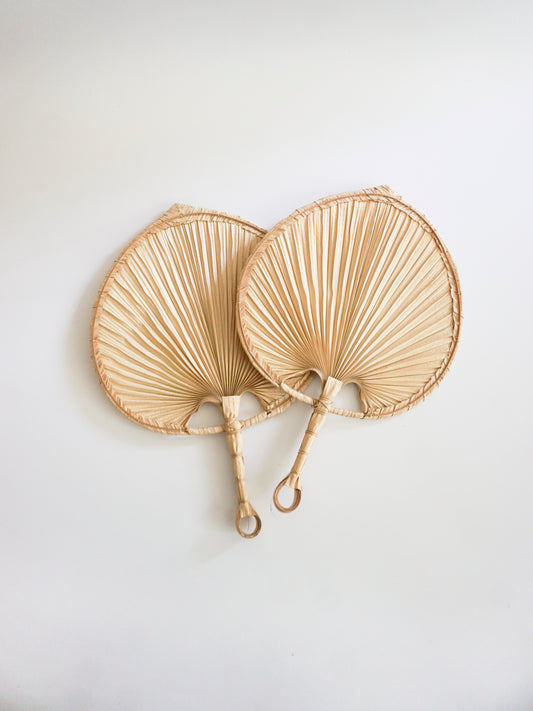 Hand Fan (Okinawa/Kuba Leaf)