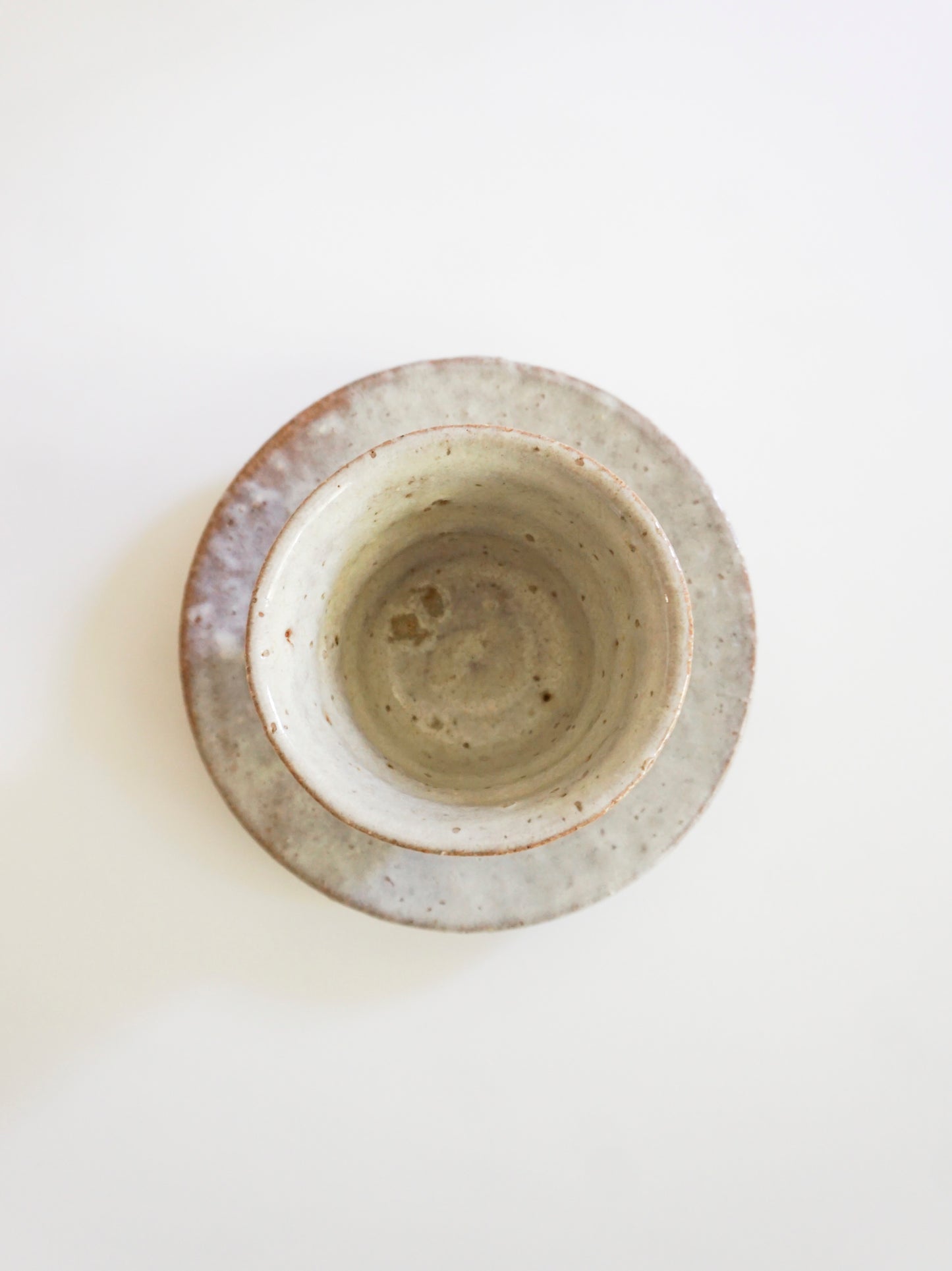 Cup & Saucer (Hagi ware/Shōkeian Kiln)