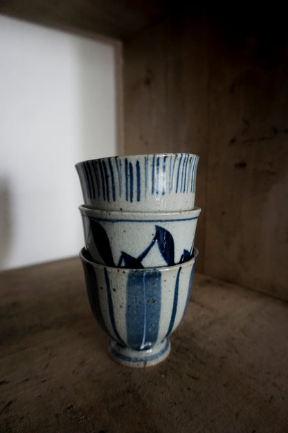 Set of 5 Cups (Sometsuke/Ten Kiln)