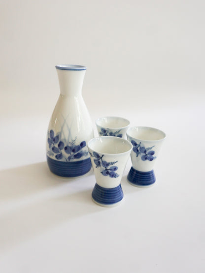 Sake Carafe Cups Set (Mino ware/Porcelain)