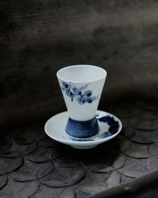 Vintage Sake Set – Mino Ware, Gosu Decor