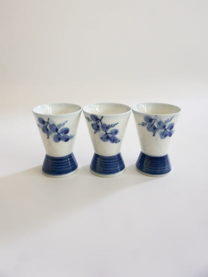 Sake Carafe Cups Set (Mino ware/Porcelain)