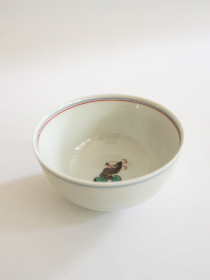 3 Set of Rice Bowls (Kutani ware/Karako motif)