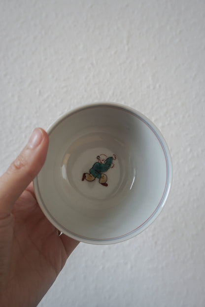 3 Set of Rice Bowls (Kutani ware/Karako motif)