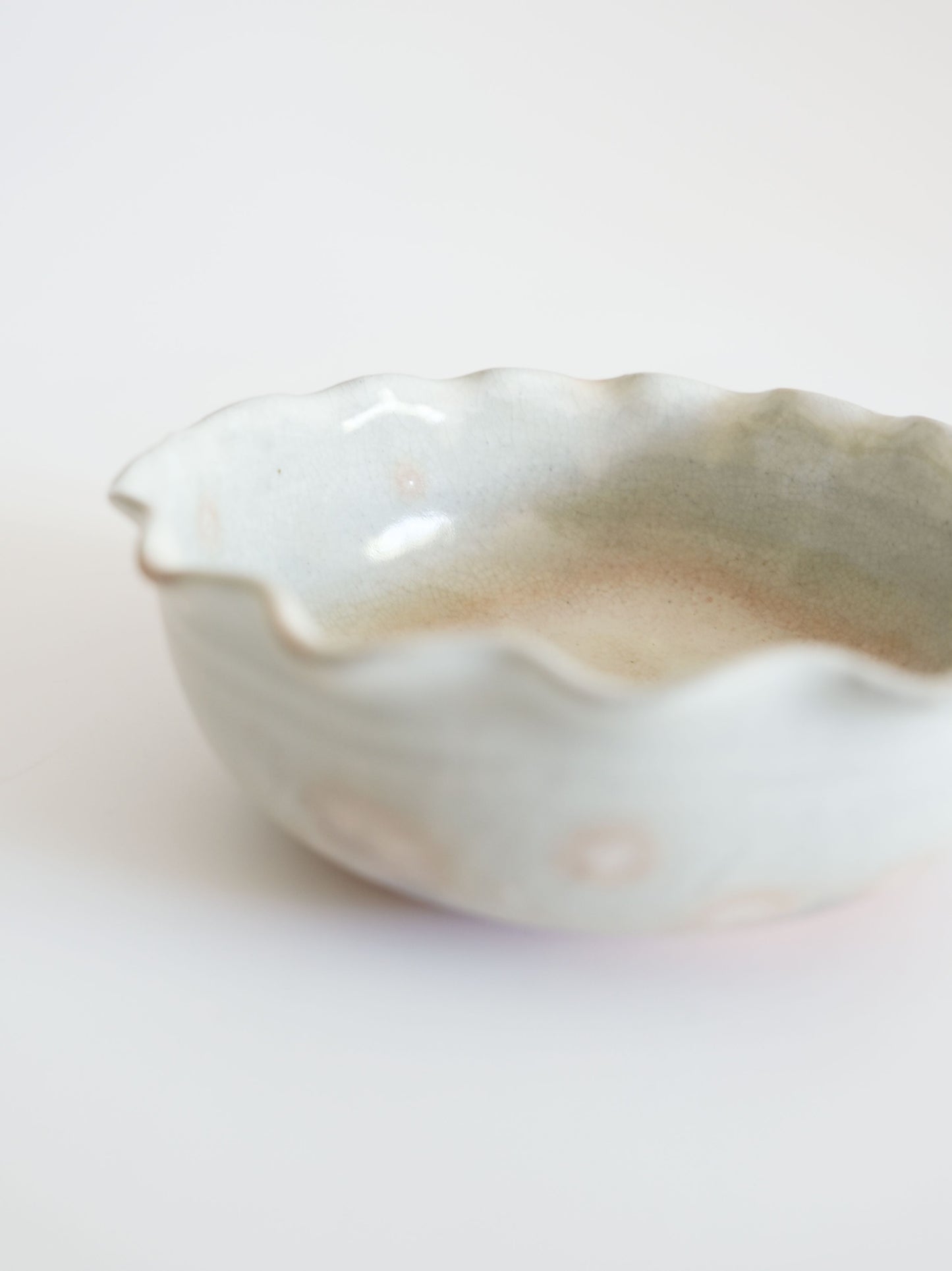 Vintage Bowl – Hagi Ware, Soft White Glaze