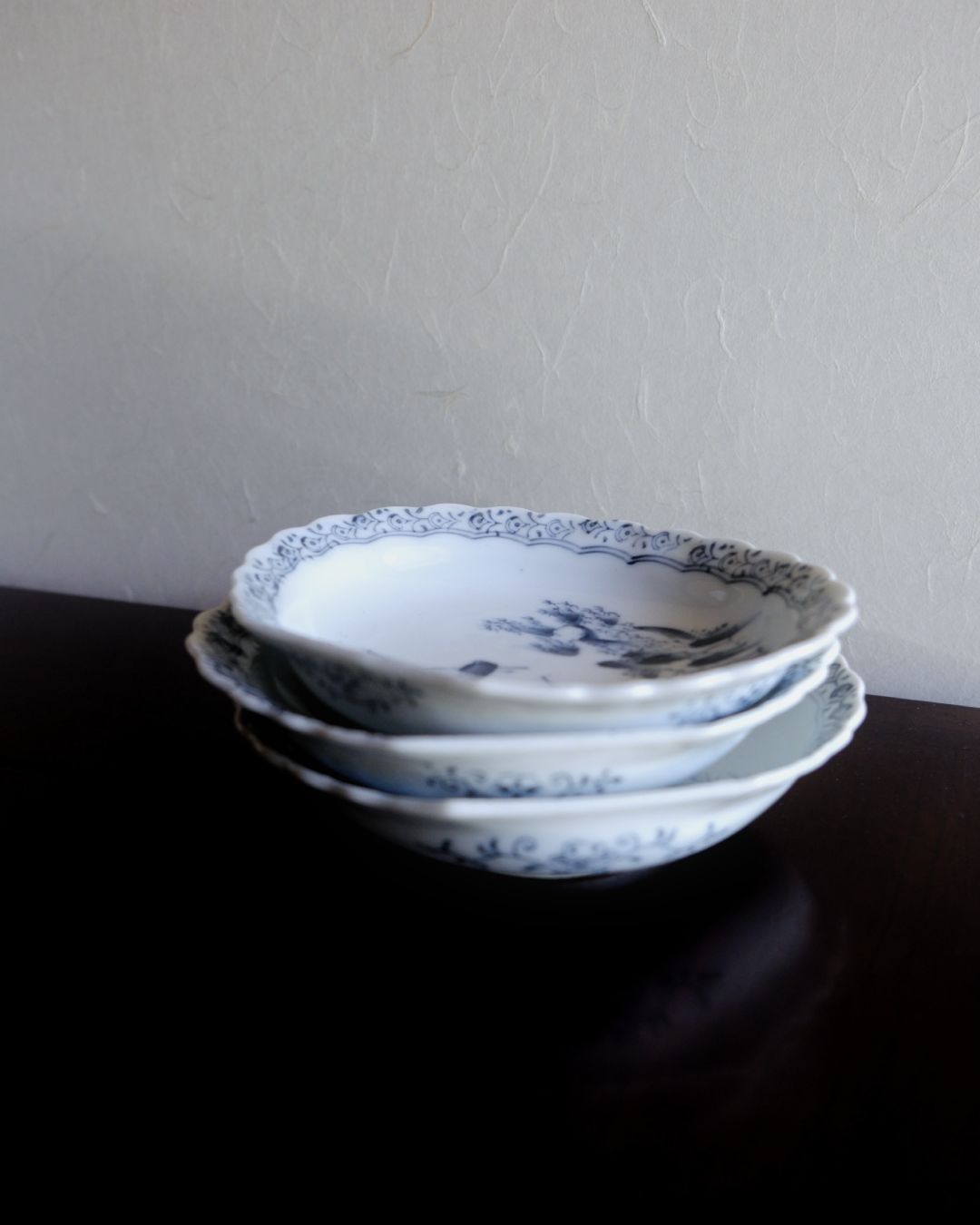 Vintage Small Plate – Landscape Motif, Inban