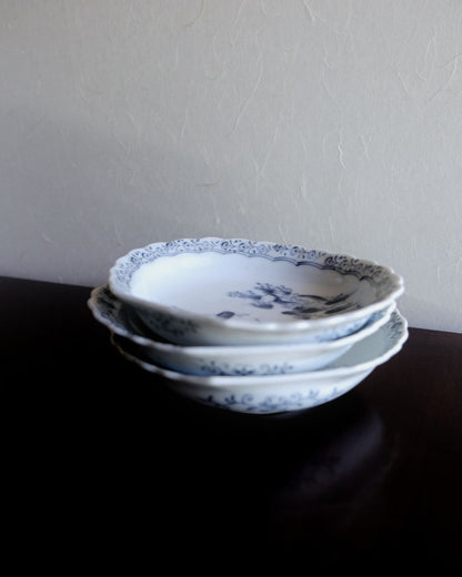 Vintage Small Plate – Landscape Motif, Inban