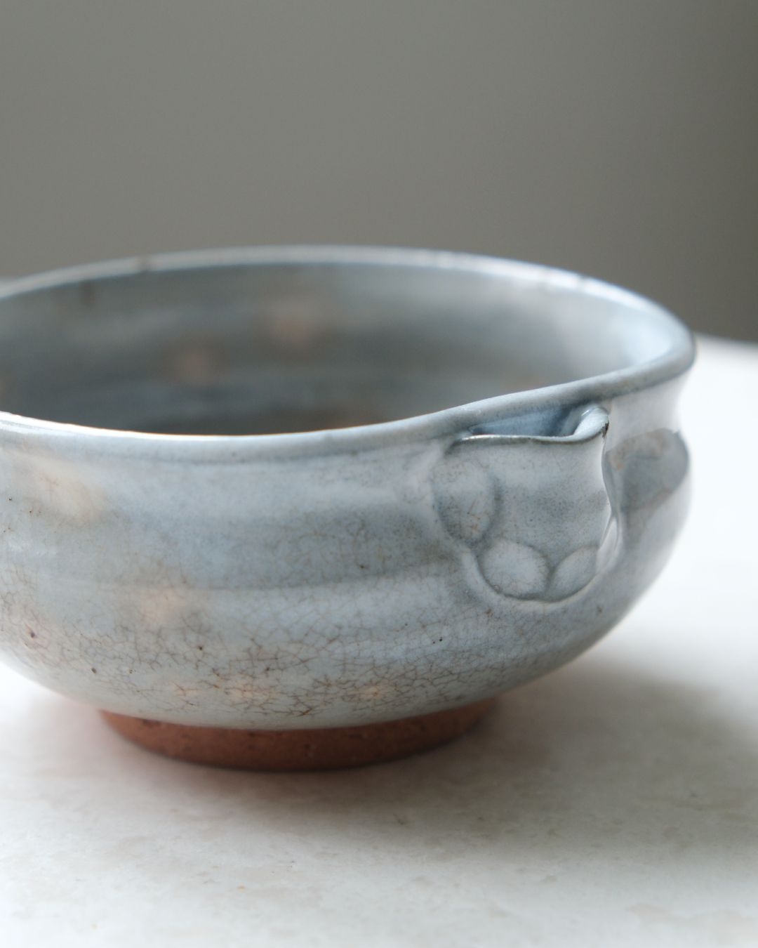 Vintage Katakuchi Bowl – Hagi Ware, Soft White Glaze