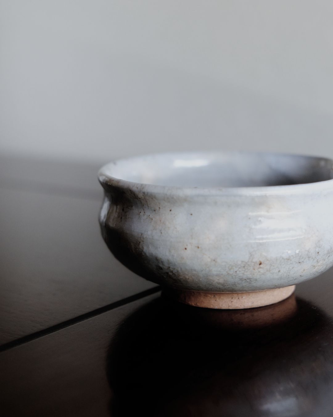 Vintage Katakuchi Bowl – Hagi Ware, Soft White Glaze