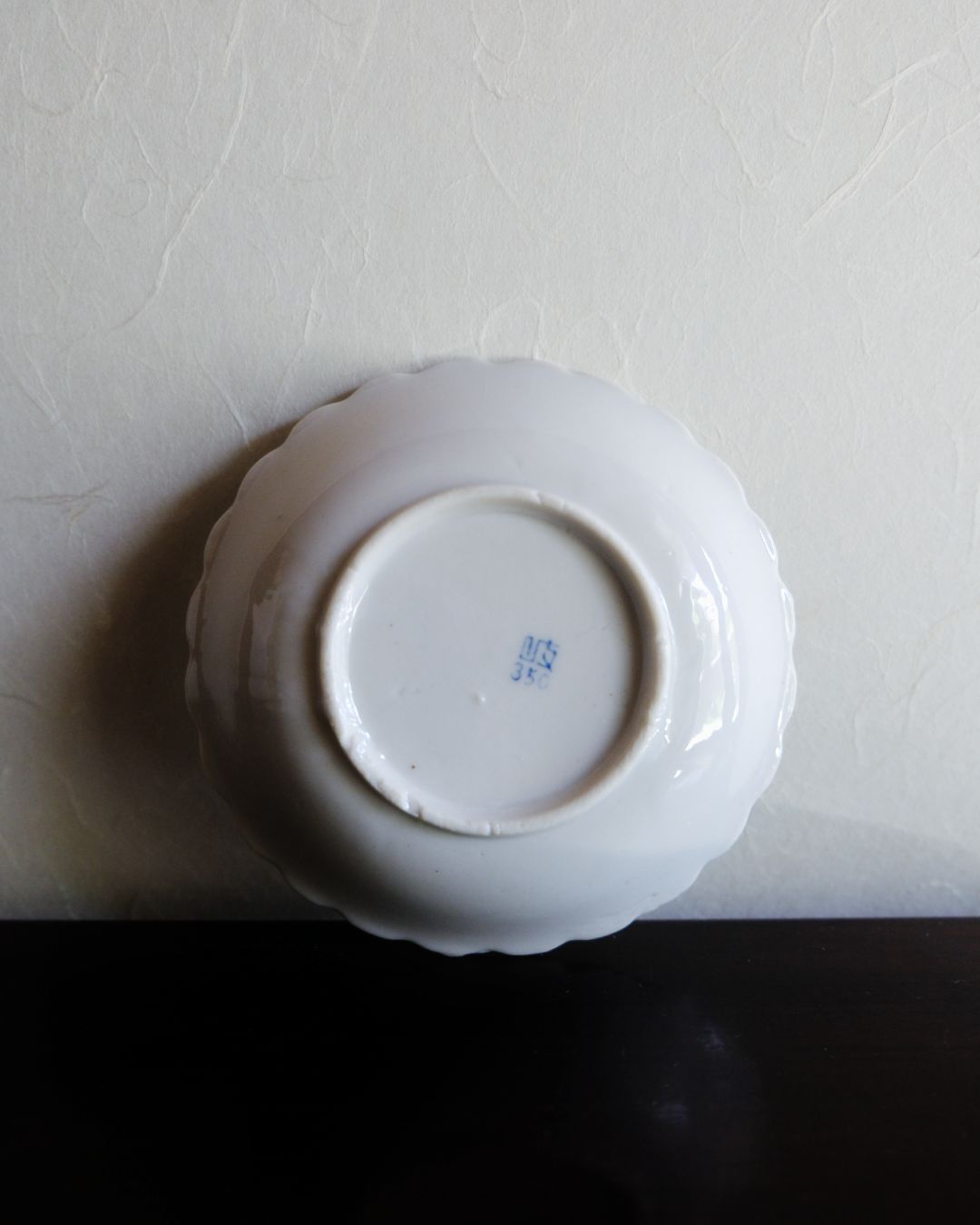 Petite assiette ancienne – paysage, inban