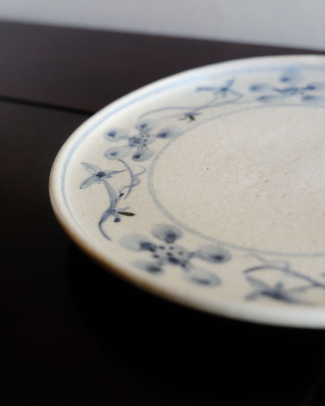 Vintage Medium Plate – Floral Motif, Pottery