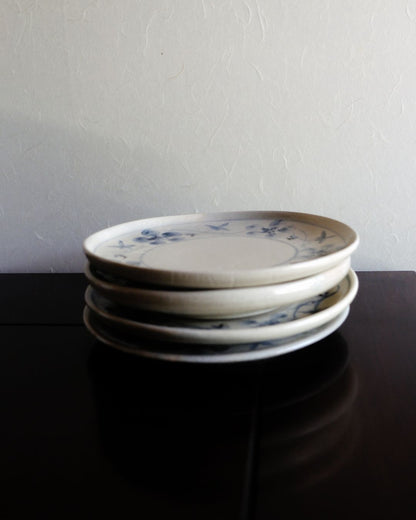 Vintage Medium Plate – Floral Motif, Pottery