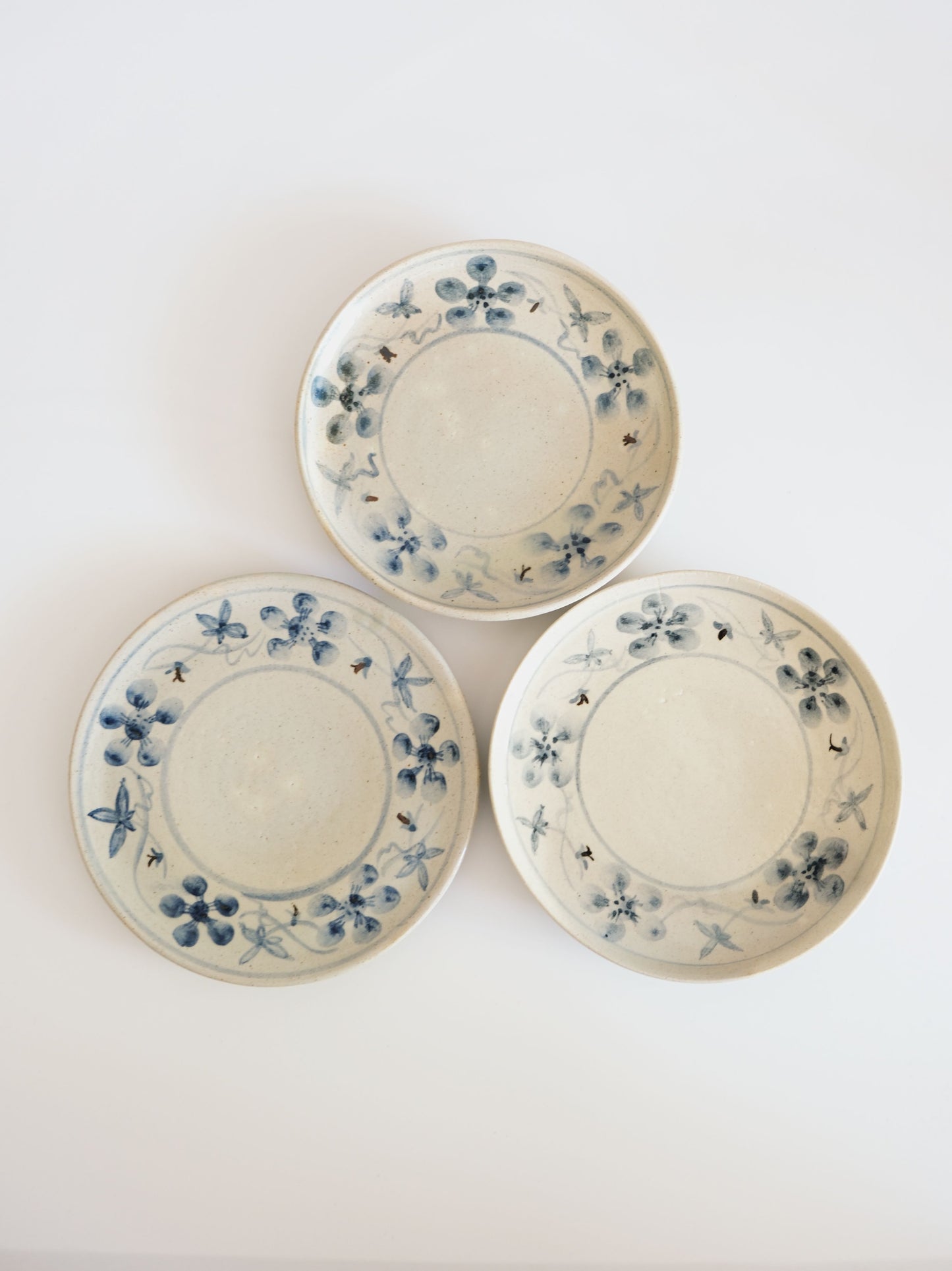 Vintage Medium Plate – Floral Motif, Pottery