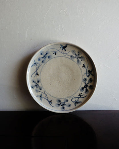 Vintage Medium Plate – Floral Motif, Pottery